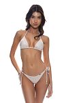 Плавки Luli Fama Luminous Seamless Brazilian Tie Side Bottom Gold - MixBikini