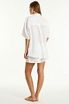 Костюм пляжный Sea Level Resort Linen Aloha Shirt White - MixBikini