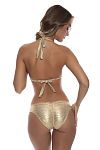 Лиф Luli Fama Medusa Triangle Halter Top Gold - MixBikini