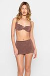 Юбка Beach Bunny Casey Mini Skirt - Brown Glitter - MixBikini