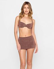 Юбка Beach Bunny Casey Mini Skirt - Brown Glitter