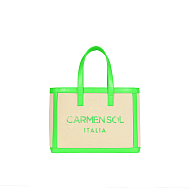Сумка - тоут Carmen Sol Venezia Canvas Mini Neon Green