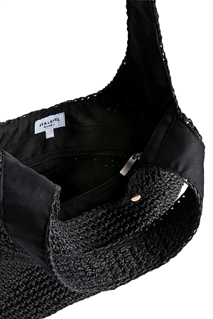 Сумка пляжная Sea Level Crochet Slouch Beach Bag black - MixBikini