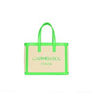 Сумка - тоут Carmen Sol Venezia Canvas Mini Neon Green