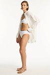 Рубашка Sea Level Breeze Linen Beach Shirt White - MixBikini