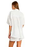 Костюм пляжный Sea Level Resort Linen Aloha Shirt White - MixBikini