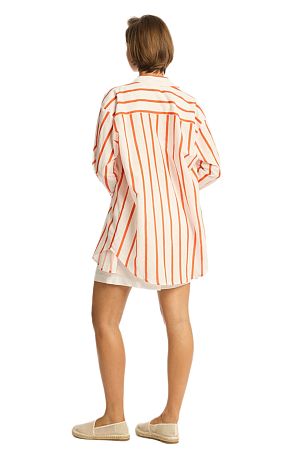 Рубашка Sea Level Corfu Stripe Shirt Flame - MixBikini