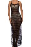 Платье Luli Fama Midnight Currents Strappy Long Dress - MixBikini