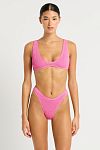 Купальник Bond Eye Scout Crop & Scene Brief Candy Pink Recycled - MixBikini