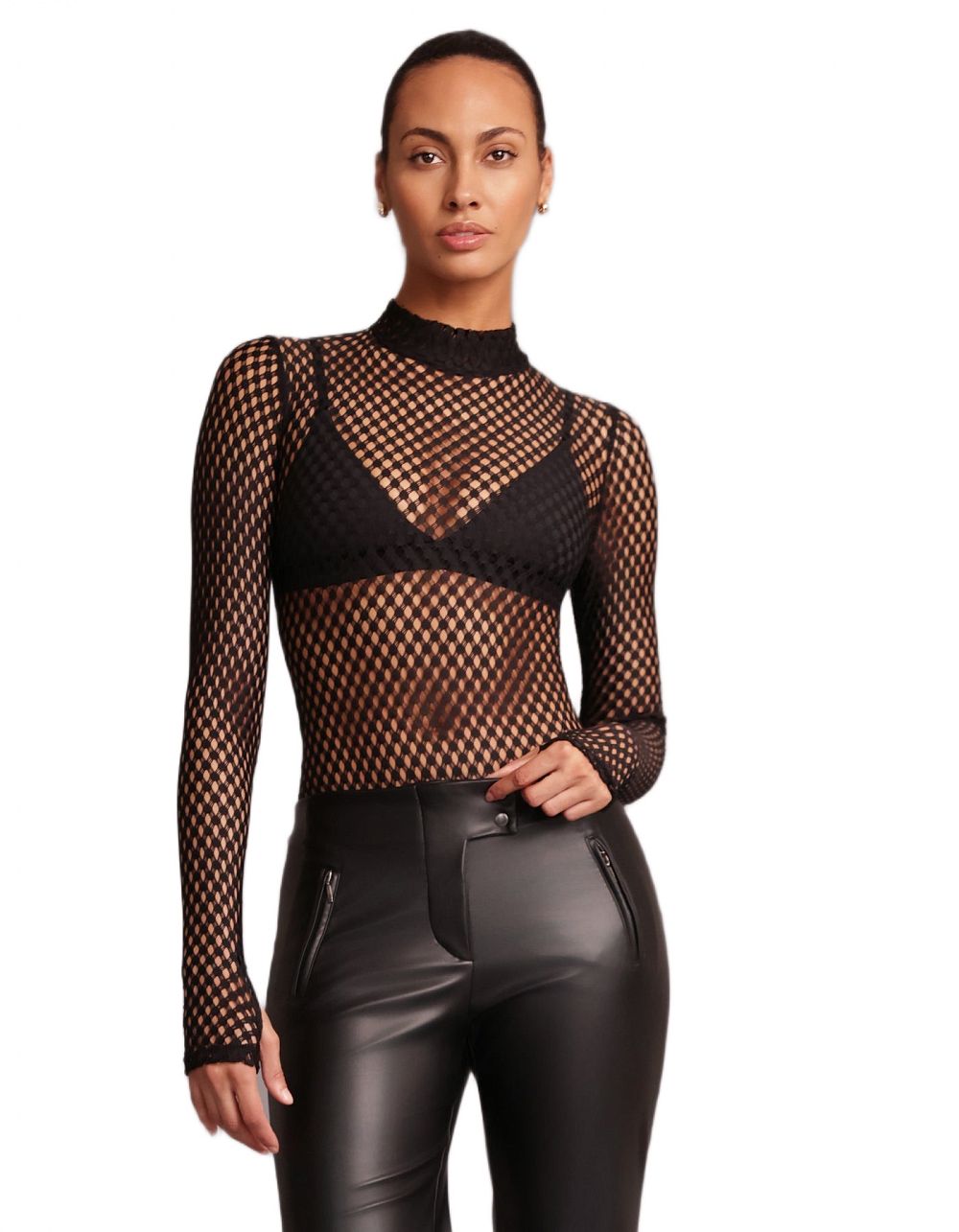 Боди Heroine Sport Mesh Bodysuit Black - MixBikini