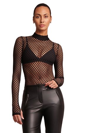 Боди Heroine Sport Mesh Bodysuit Black - MixBikini