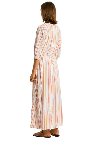 Платье Sea Level Boho Stripe Long Dress - MixBikini