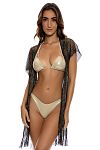 Туника пляжная Luli Fama Siren Dream Black gold - MixBikini