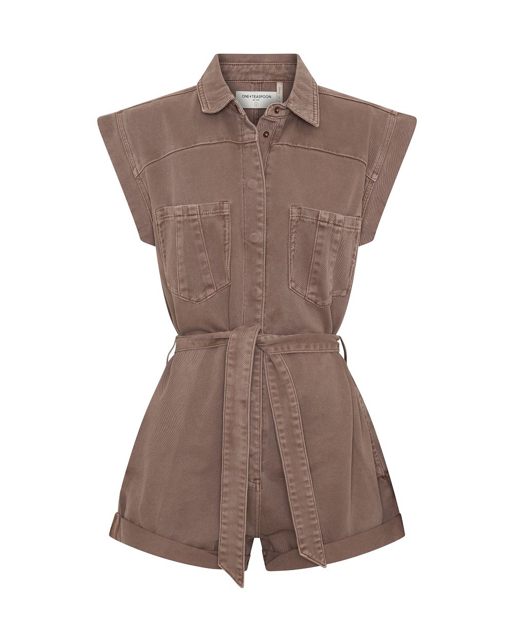 Комбинезон One Teaspoon Bandit Aviator Mini Denim Jumpsuit - MixBikini