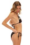 Купальник Beach Bunny Cyrus Triangle Top&Cyrus Tie Side Skimpy Bottom Black - MixBikini