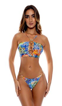 Топ-бандо Luli Fama Isla Salvaje Halter Ring Tube Top