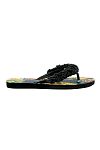 Сланцы Jewel Flip Flop Lemon Print Black Beads Emanuela Biffoli - MixBikini