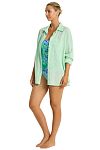 Рубашка Sea Level Breeze Linen Beach Shirt Sea - MixBikini