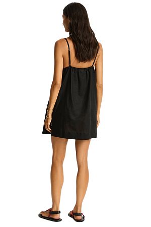 Сарафан Sea Level Shore Linen Shift Short Dress - MixBikini