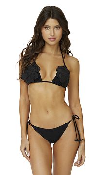 Купальник Pilyq Jet Fleur Tri Top & Tie Bottoms