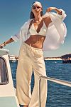 Брюки Sea Level Tidal Linen Palazzo Pant Ivory - MixBikini