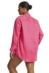 Рубашка Sea Level Resort Linen Cover Up Hot pink - MixBikini