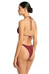 Купальник Bond-Eye Beaded Ingrid Tri Carmine Recycled & Beaded Tie Side Vista Brief Carmine - MixBikini