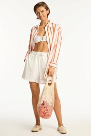 Рубашка Sea Level Corfu Stripe Shirt Flame