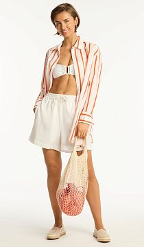 Рубашка Sea Level Corfu Stripe Shirt Flame