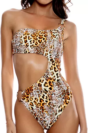 Купальник Luli Fama Mamacita One Shoulder Bodysuit - MixBikini