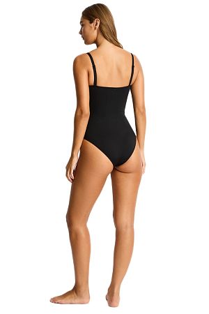 Купальник Scallop Square Neck Bralette One Piece - MixBikini