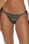 Купальник Luli Fama Braided Seamless Triangle Top & Wavey Tie Side Brazilian Bottom Black - MixBikini