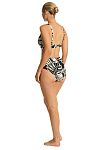 Купальник Sea Level Jungle Book Cross Front Multifit Bra & Jungle Book High Waist Gathered Side Pant - MixBikini