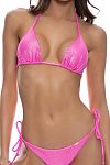 Лиф Luli Fama Luminous Seamless Triangle Top Metallic Pink - MixBikini