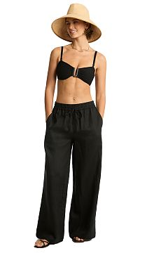 Брюки Sea Level Tidal Linen Palazzo Pant Black