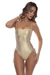 Купальник слитный Luli Fama Medusa Square Neck Gold - MixBikini