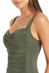 Купальник Sea Level Eco Essentials Twist Front One Piece Khaki - MixBikini