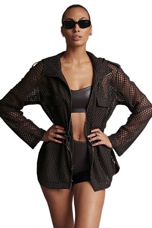 Куртка Mesh Cargo Heroine Sport Jacket Black - MixBikini