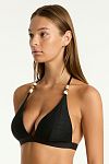 Купальник Sea Level Caracus Tri Halter & Caracus Regular Cheeky Pant Black - MixBikini