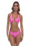 Лиф Luli Fama Luminous Triangle Halter Top Metallic Pink - MixBikini