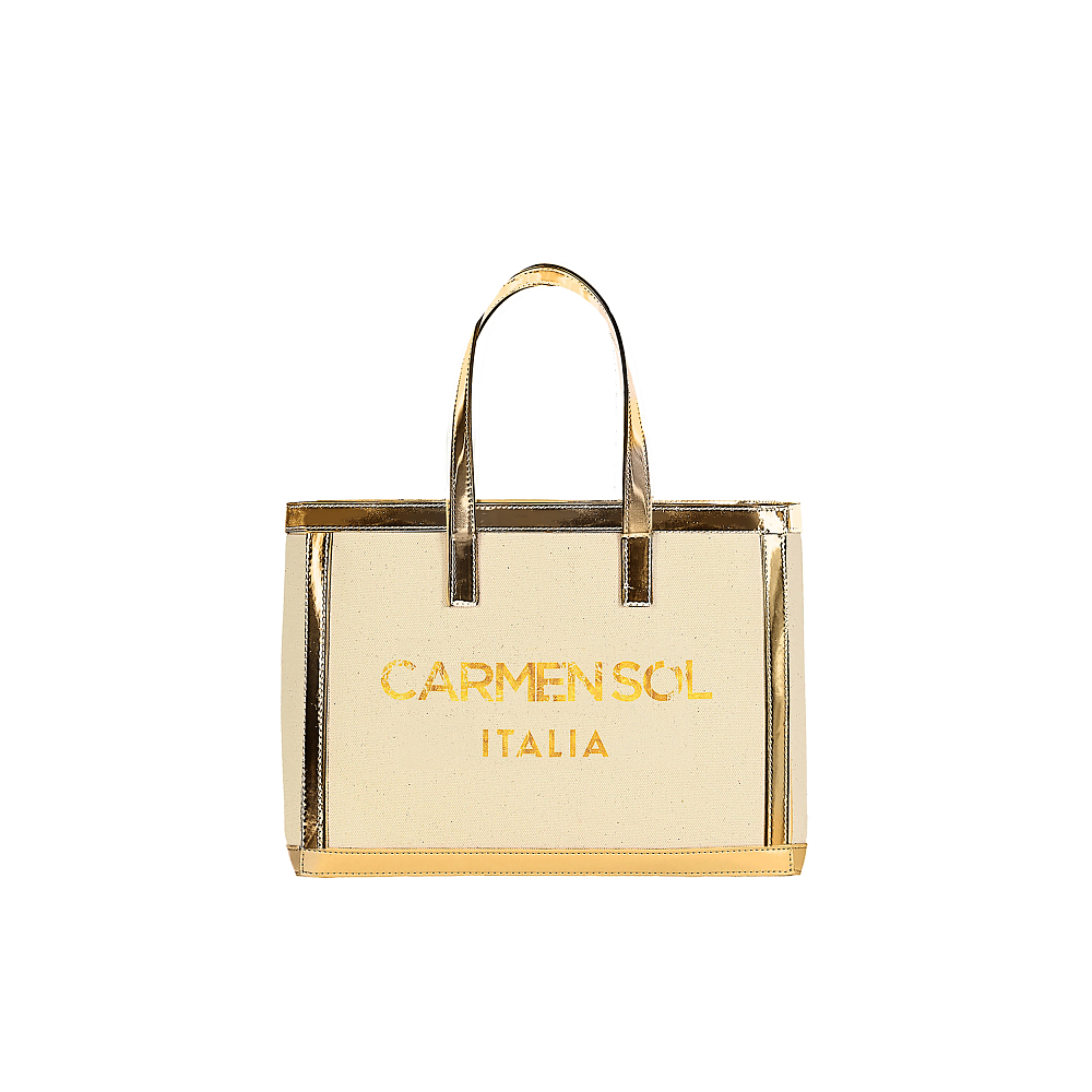 Сумка - тоут Carmen Sol Venezia Canvas Mini Gold - MixBikini