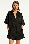Костюм пляжный Sea Level Resort Linen Aloha Shirt Black - MixBikini