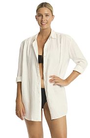 Рубашка Sea Level Resort Linen Cover Up