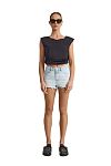 Шорты One Teaspoon Beach Blue Bonitas High Waist Denim Shorts - MixBikini