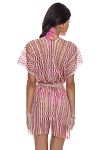 Туника пляжная Luli Fama Short Caftan Multi Pink Coral - MixBikini
