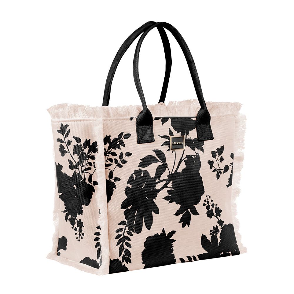 Сумка с принтом Emanuela Biffoli Shopper Canvas Plms and Flower shadows - MixBikini