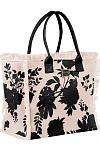 Сумка с принтом Emanuela Biffoli Shopper Canvas Plms and Flower shadows - MixBikini