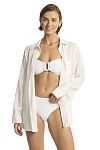Рубашка Sea Level Breeze Linen Beach Shirt White - MixBikini