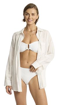Рубашка Sea Level Breeze Linen Beach Shirt White