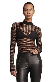 Боди Heroine Sport Mesh Bodysuit Black